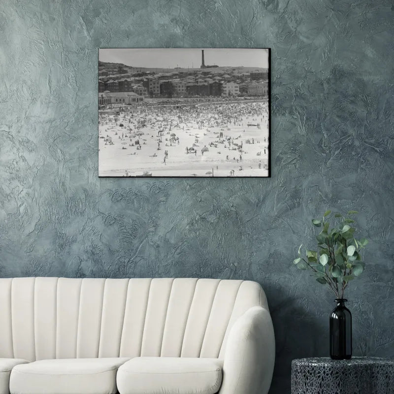 Matte print styled in a living room